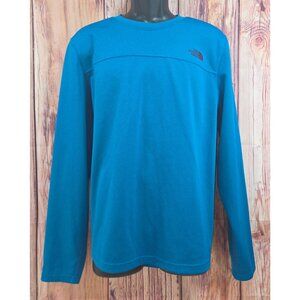 The North Face Mens Blue LS Crewneck Active Shirt Size Large